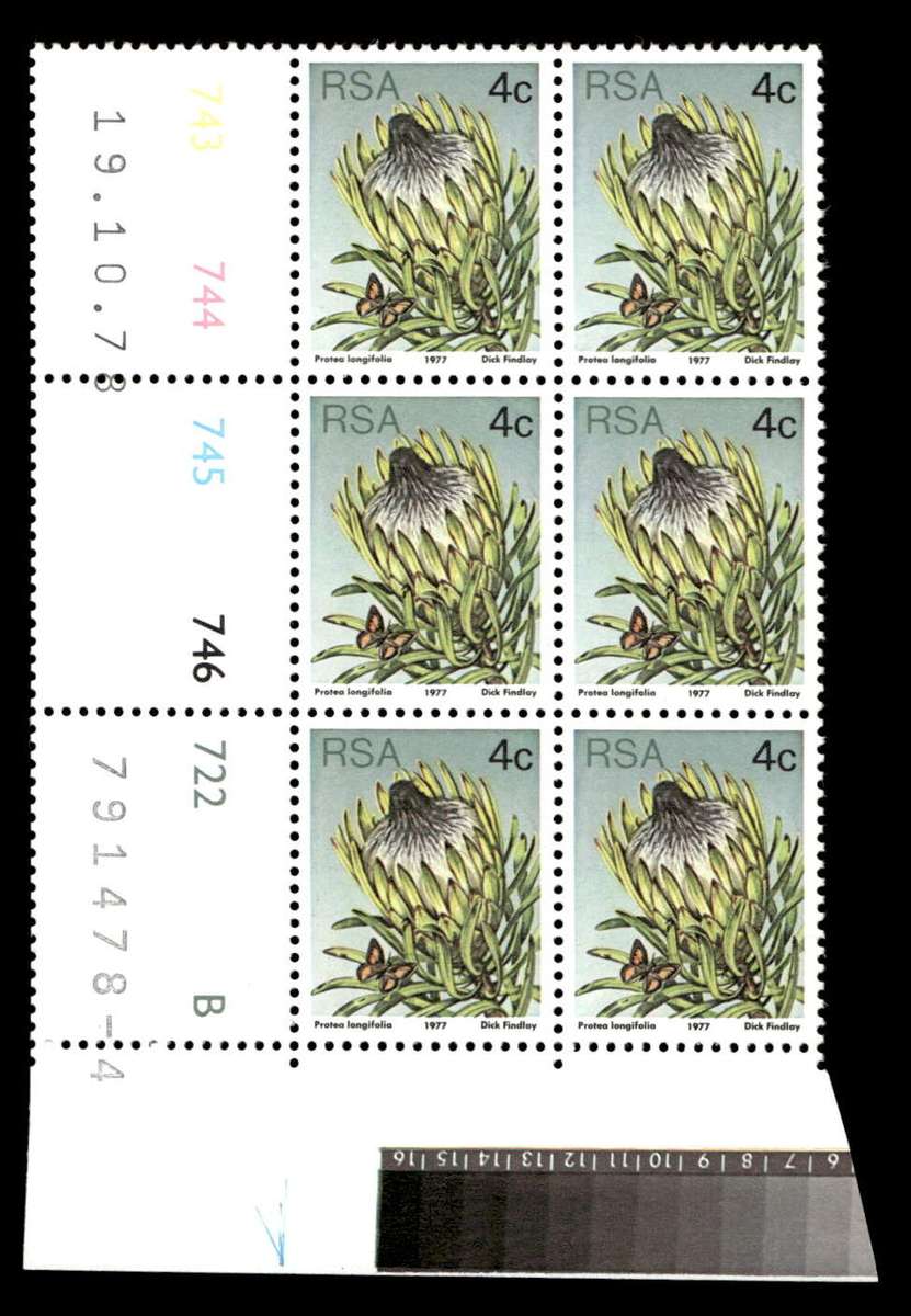 RSA 1978/10/19 3rd Definitive Issue 4c Cyl 743 744 745 746 722 B