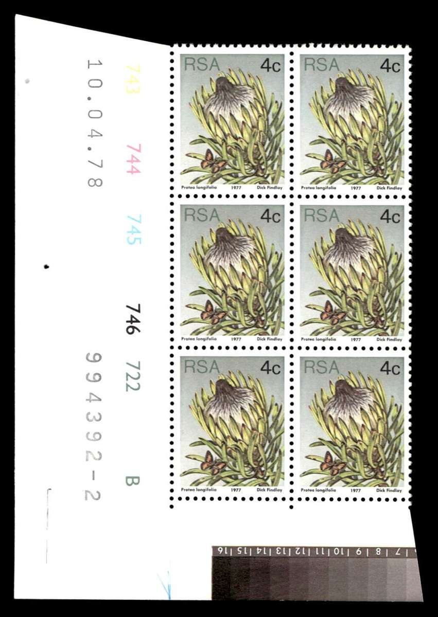 RSA 1978/04/10 3rd Definitive Issue 4c Cyl 743 744 745 746 722 B