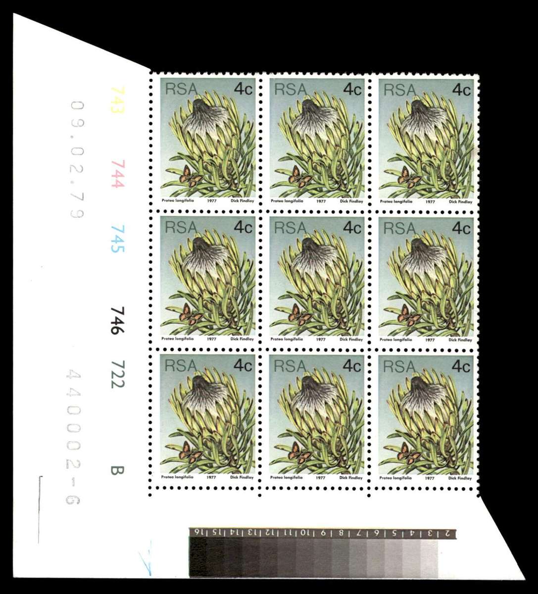 RSA 1979/02/09 3rd Definitive Issue 4c Cyl 743 744 745 746 722 B