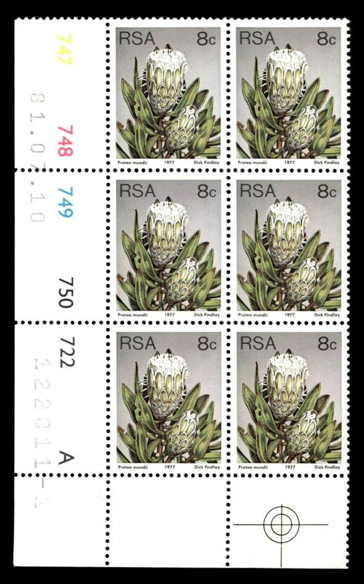 RSA 1981/07/10 3rd Definitive Issue 8c Cyl 747 748 749 750 722 A