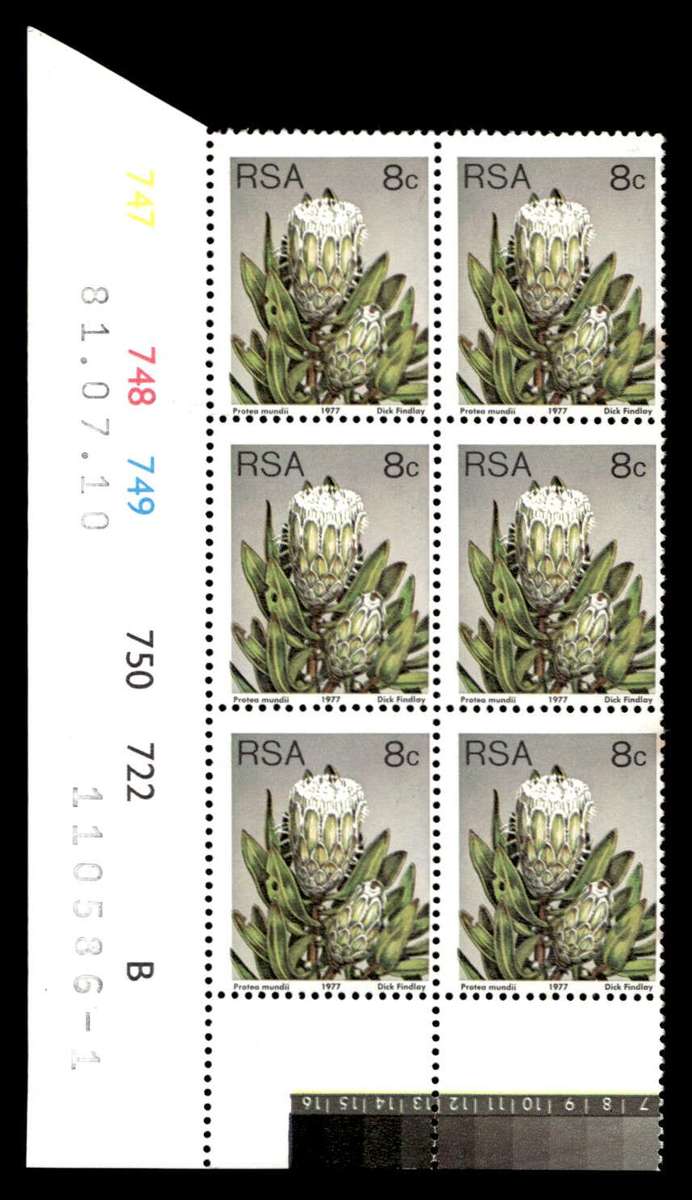 RSA 1981/07/10 3rd Definitive Issue 8c Cyl 747 748 749 750 722 B