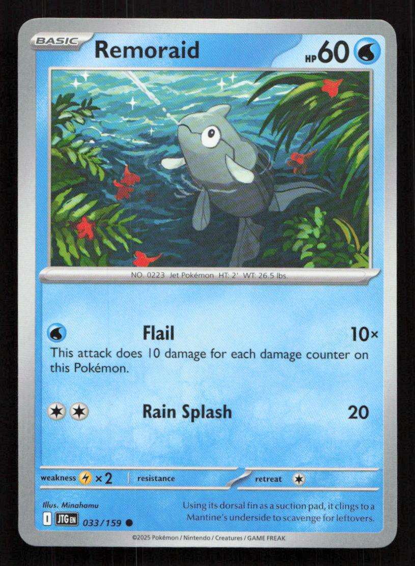 2025 Pokemon / Nintendo / Creatures / GAME FREAK Remoraid - SV09: Journey Together