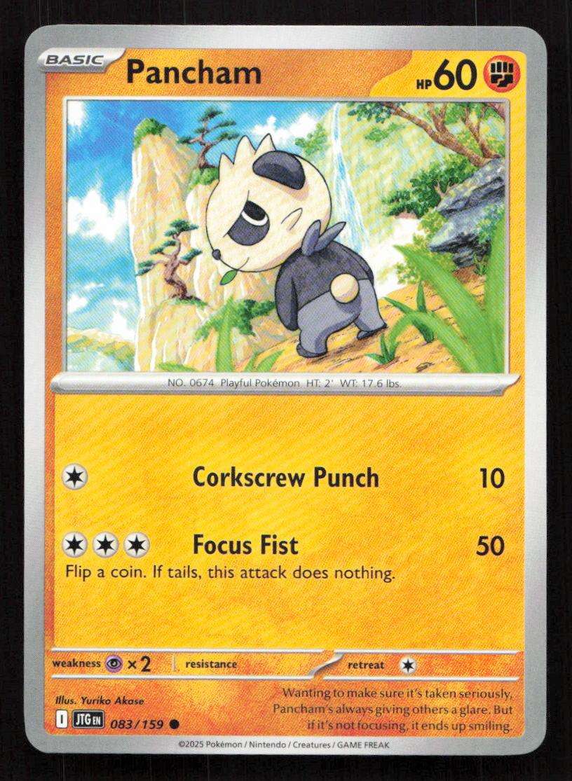 2025 Pokemon / Nintendo / Creatures / GAME FREAK Pancham - SV09: Journey Together