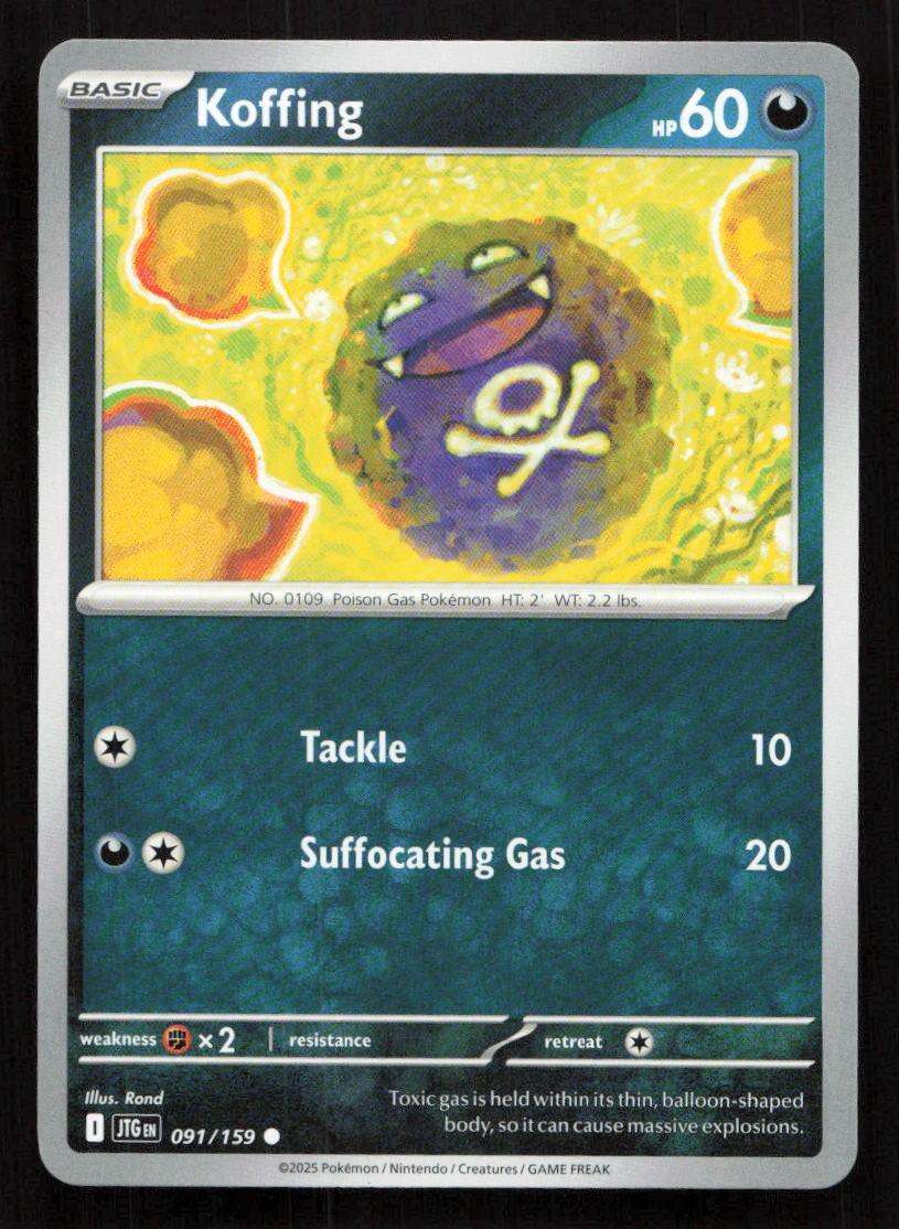 2025 Pokemon / Nintendo / Creatures / GAME FREAK Koffing - SV09: Journey Together
