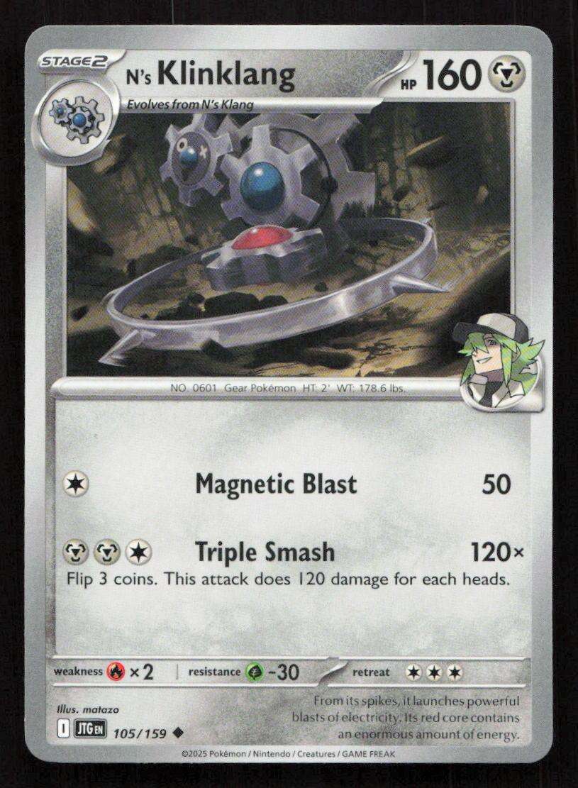 2025 Pokemon / Nintendo / Creatures / GAME FREAK N's Klingklang - SV09: Journey Together