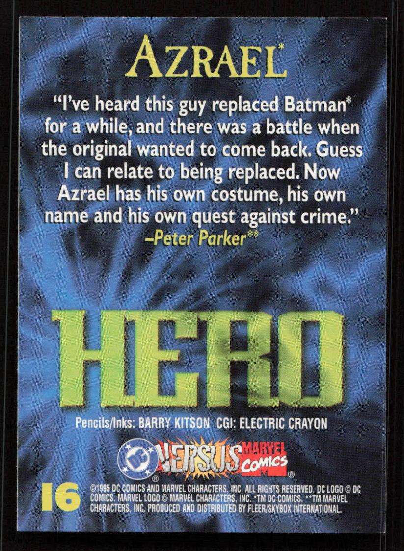 1995 DC VS Marvel Comics Azrael 16