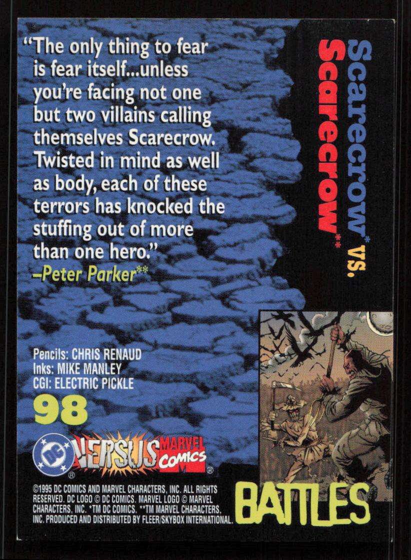 1995 DC VS Marvel Comics Scarecrow / Scarecrow 98