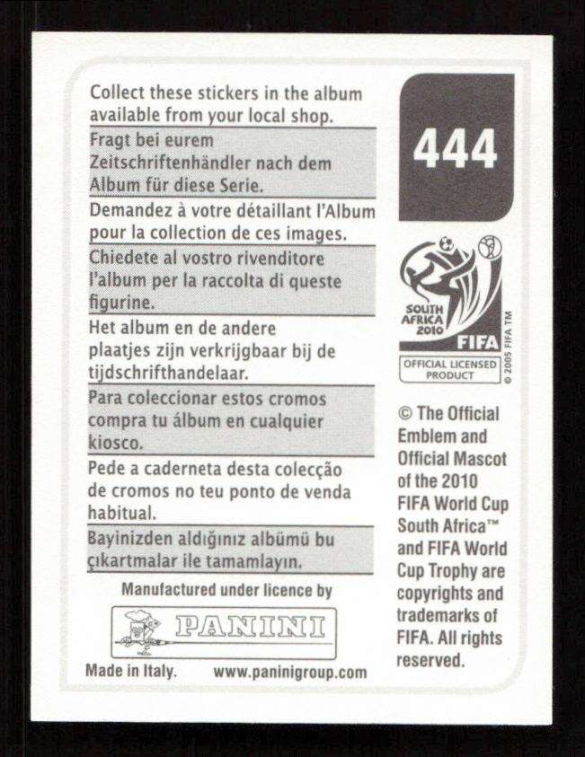 2010 Panini World Cup Stickers #444 Roque Santa Cruz