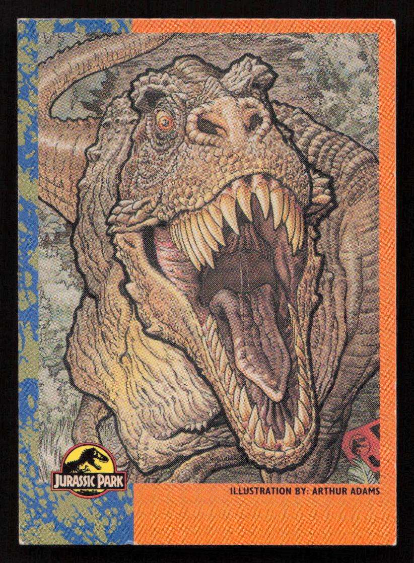 1992 Topps Jurassic Park - Tyrannosaurus Rex