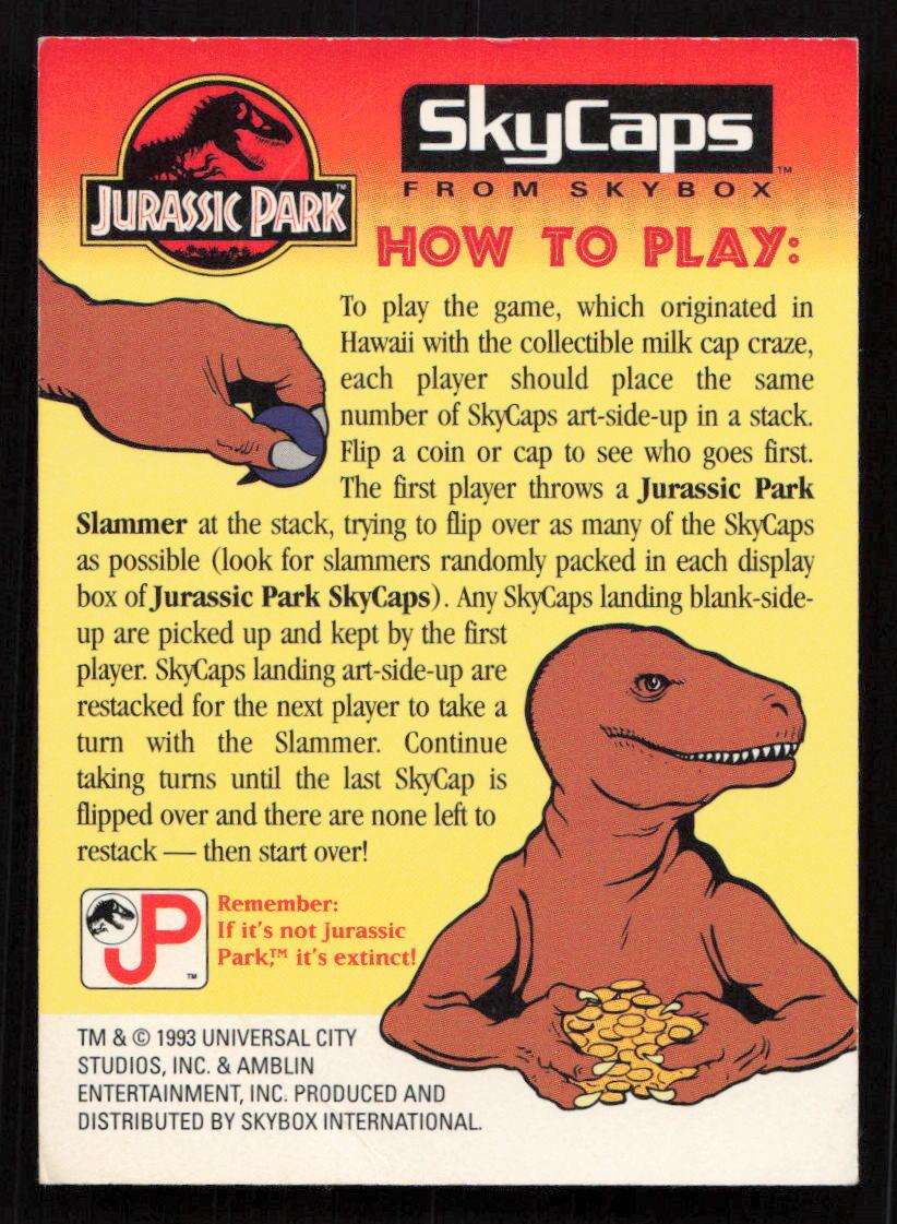 1992 Skybox Jurassic Park - Checklist