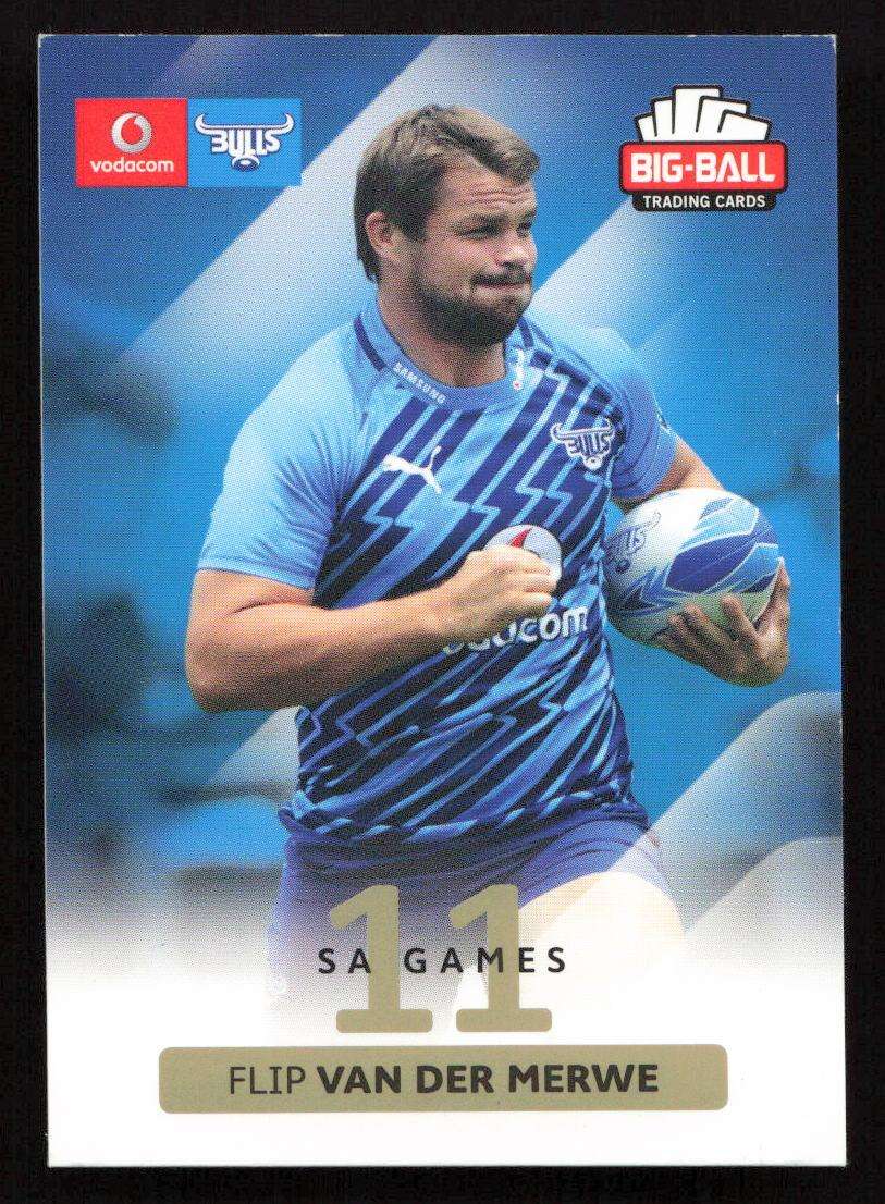 Big Ball 2012 Rugby Trading Card Card 023/248 Flip van der Merwe