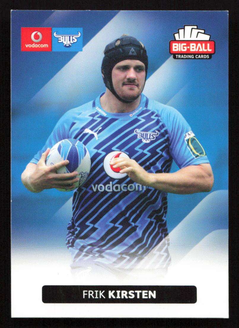 Big Ball 2012 Rugby Trading Card Card 026/248 Frik Kirsten