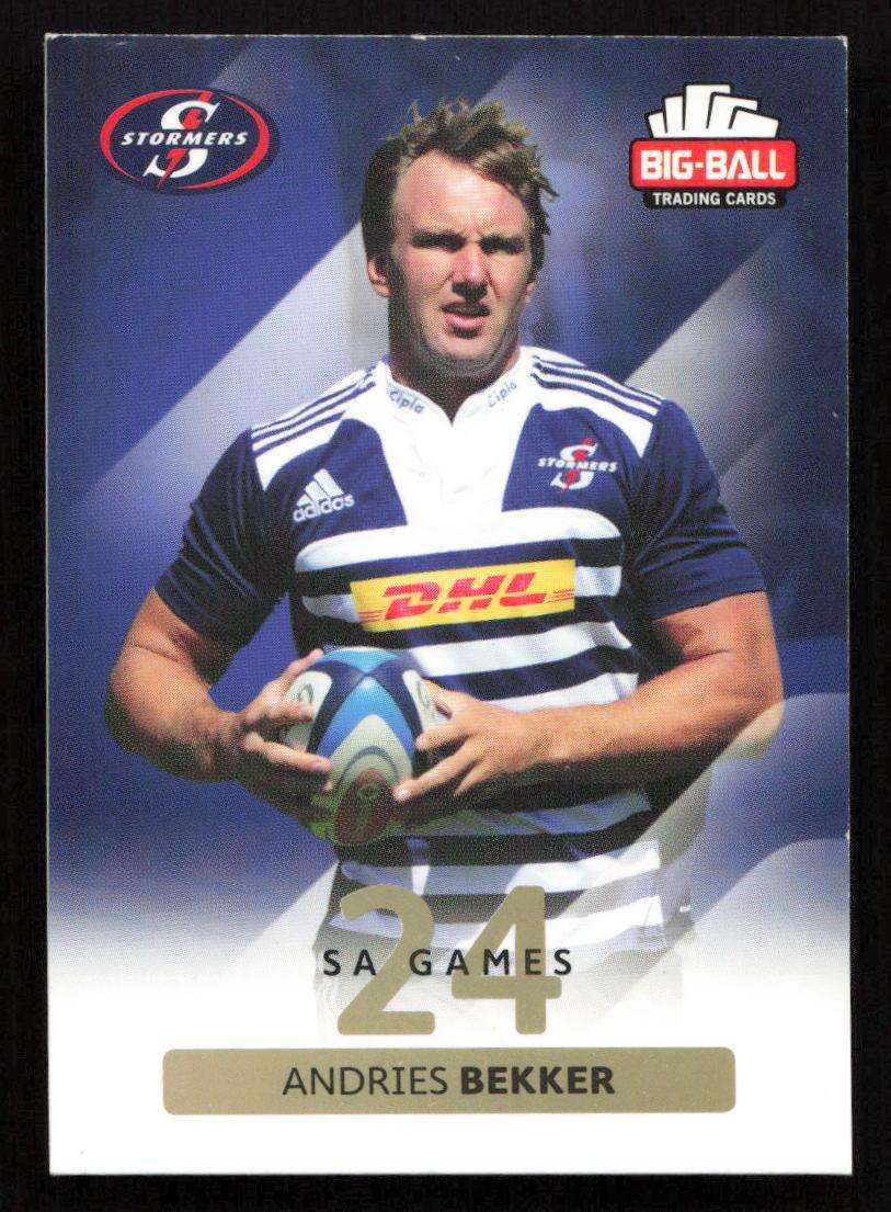 Big Ball 2012 Rugby Trading Card Card 161/248 Andries Bekker