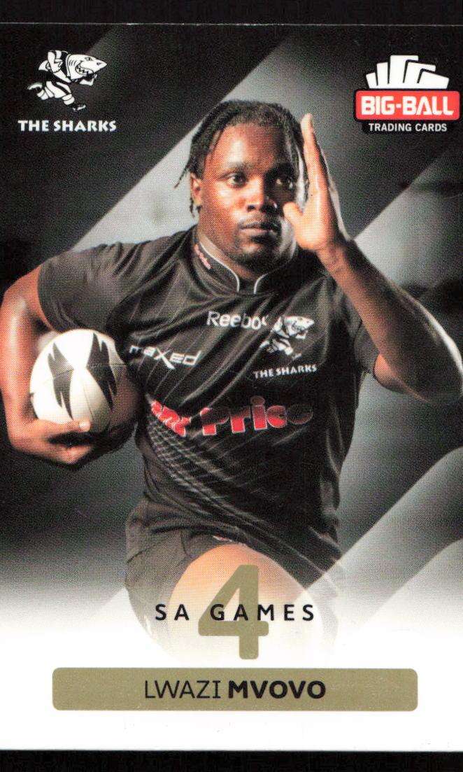 Big Ball 2012 Rugby Trading Card Card 230/248 Lwazi Mvovo