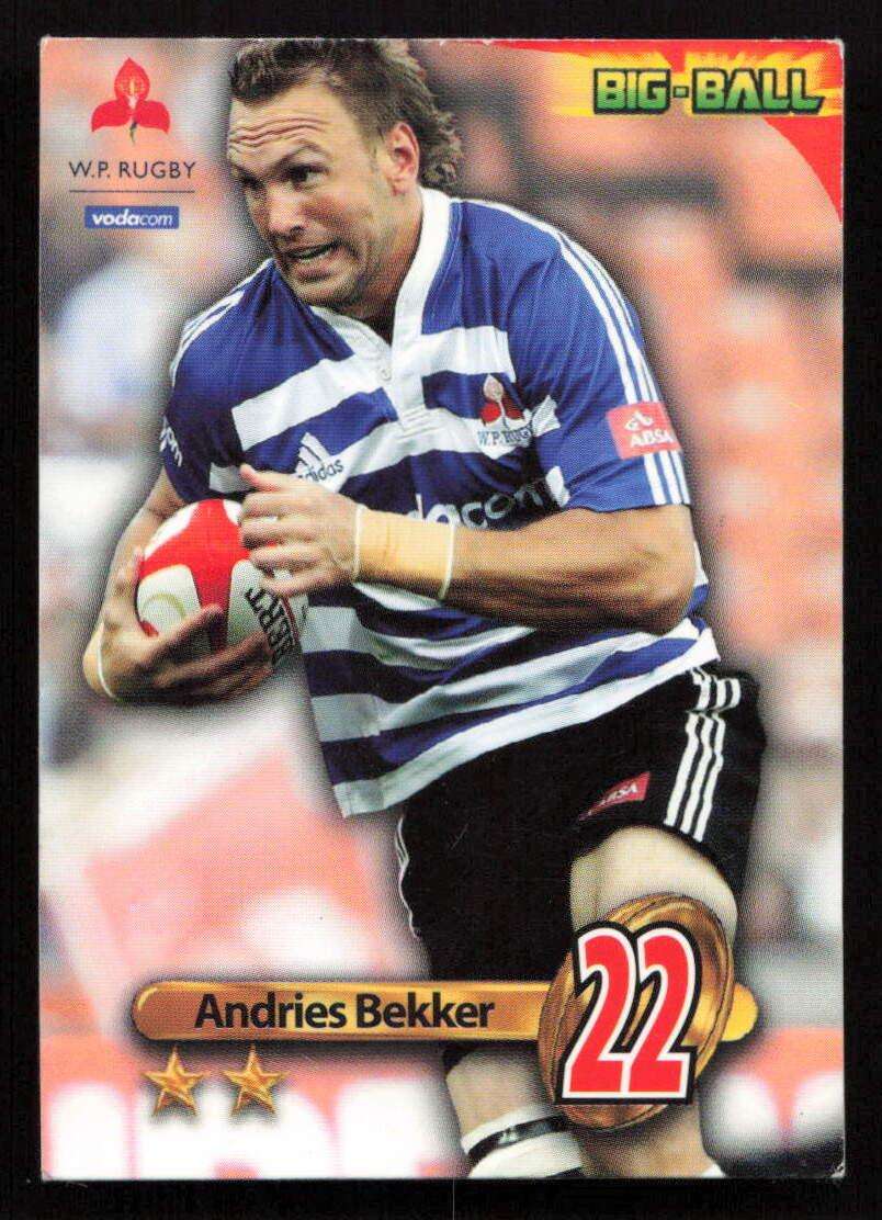 2010 Rugby Trading Card WP02 Andries Bekker