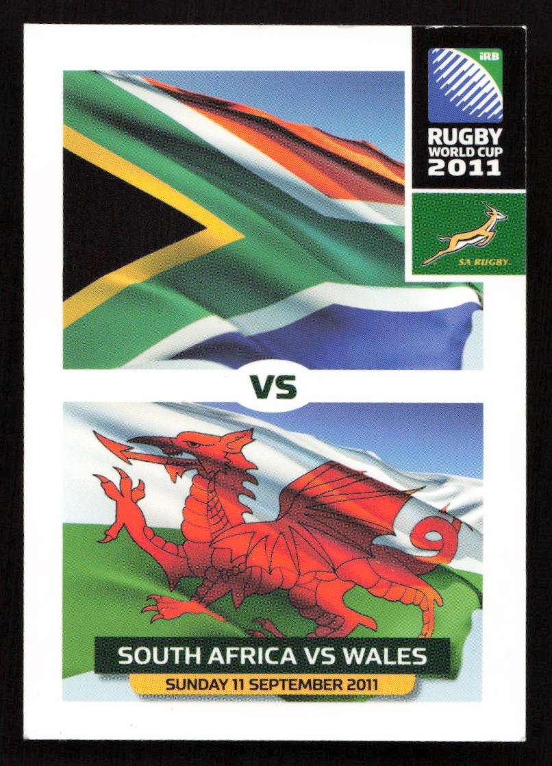 Rugby World Cup 2011 - Card 051/205 - South Africa VS Wales