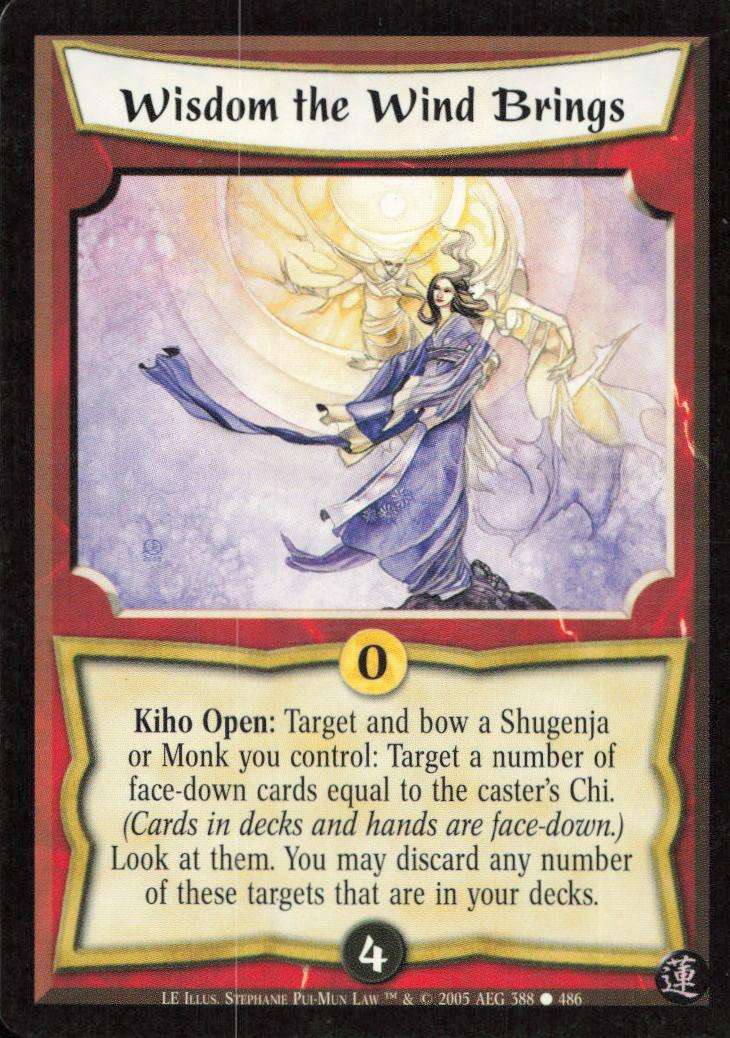 Legends of the Five Rings - L5R Wisdom the Wind Brings