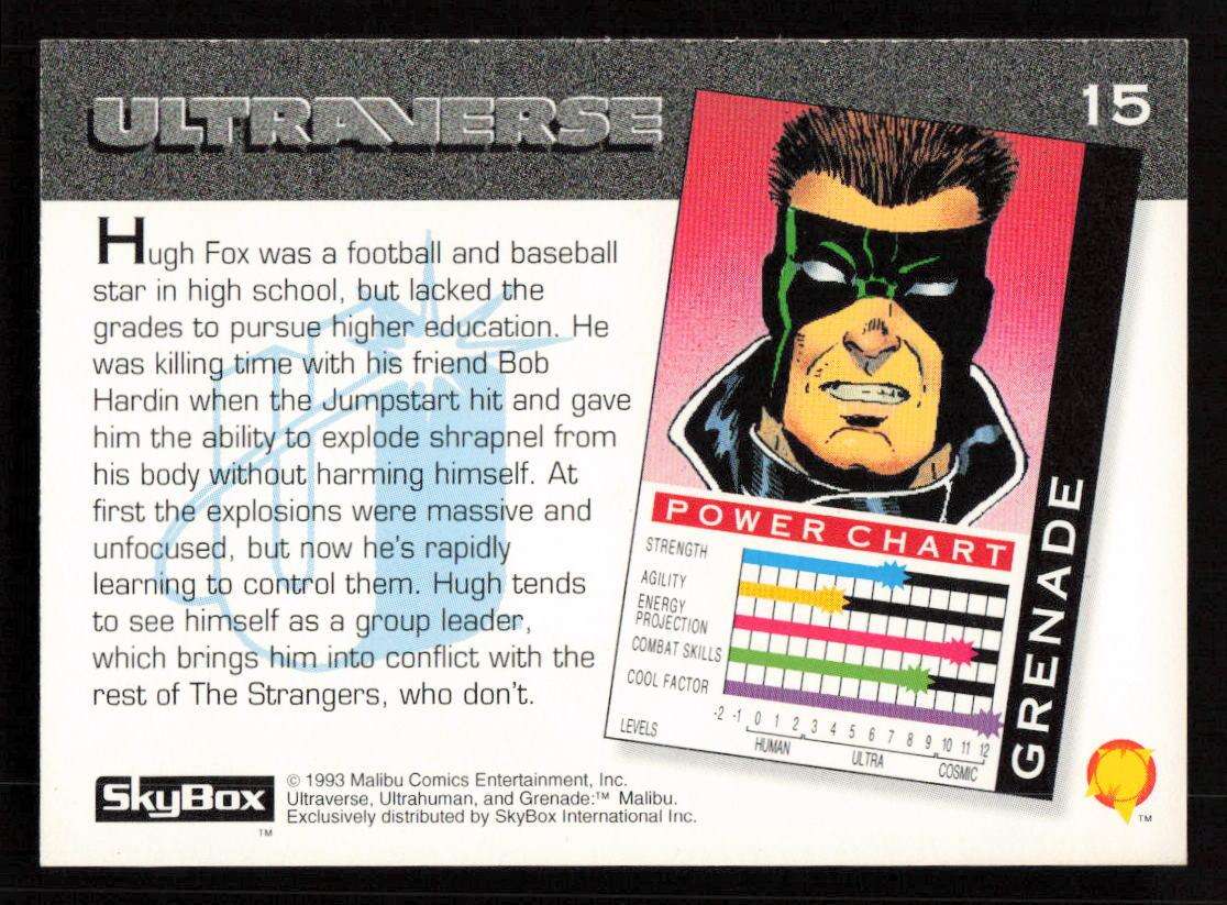 1993 SkyBox Ultraverse Grenade 15