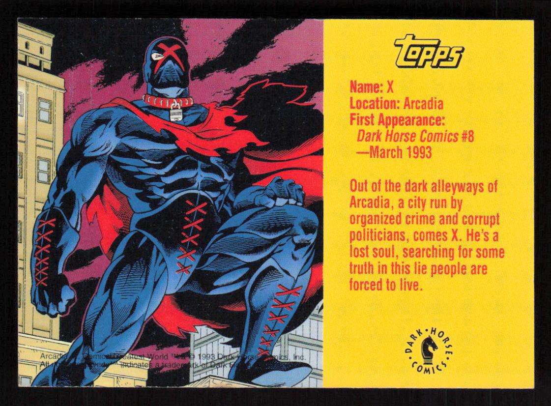 1993 Topps Dark Horse Comics X