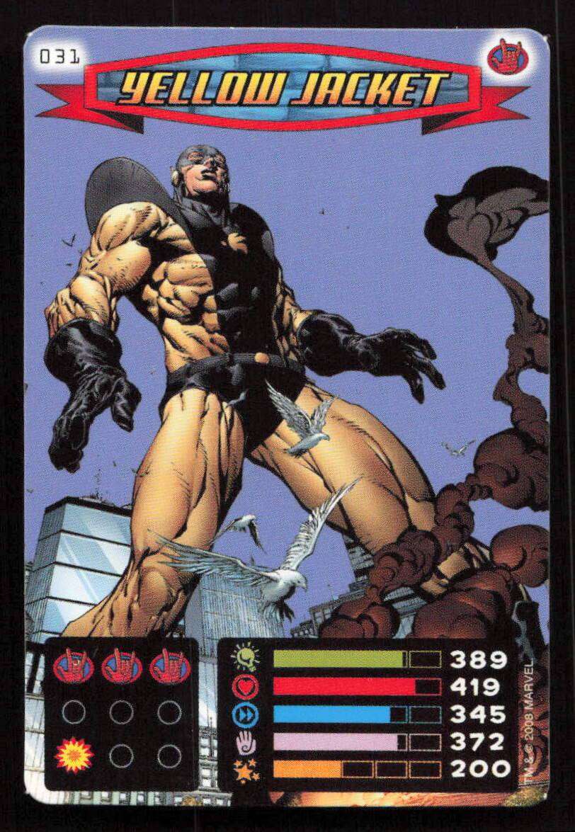 2008 Marvel Spider-Man Heroes & Villains - 031 Yellow Jacket