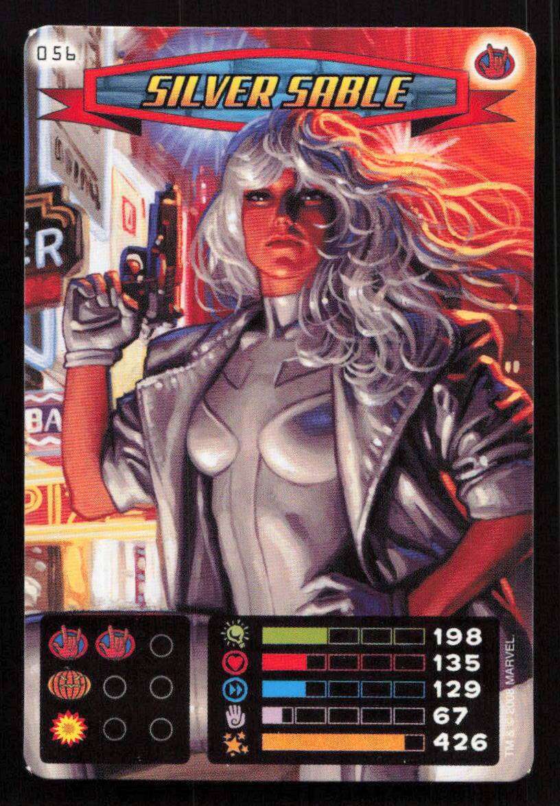 2008 Marvel Spider-Man Heroes & Villains - 056 Silver Sable