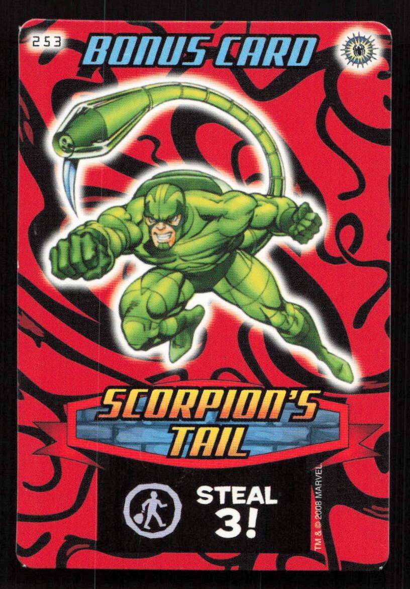 2008 Marvel Spider-Man Heroes & Villains - 253 Bonus Card - Scorpion's Tail