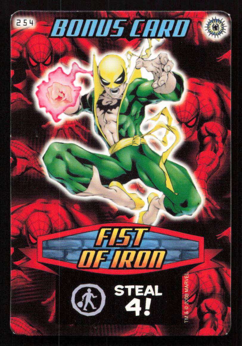 2008 Marvel Spider-Man Heroes & Villains - 254 Bonus Card - Fist Of Iron