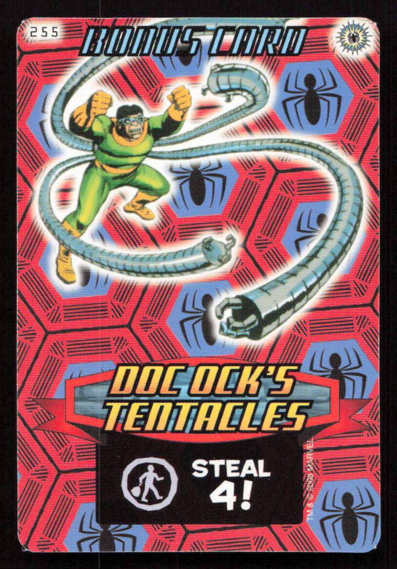 2008 Marvel Spider-Man Heroes & Villains - 255 Bonus Card - Doc Ock's Tentacles