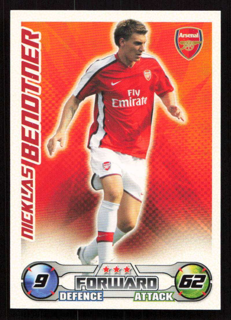 Topps Match Attax PL 2008/2009 Arsenal - Nicklas Bendtner