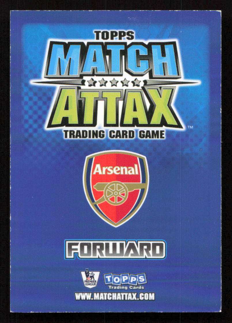 Topps Match Attax PL 2008/2009 Arsenal - Theo Walcott Limited Edition