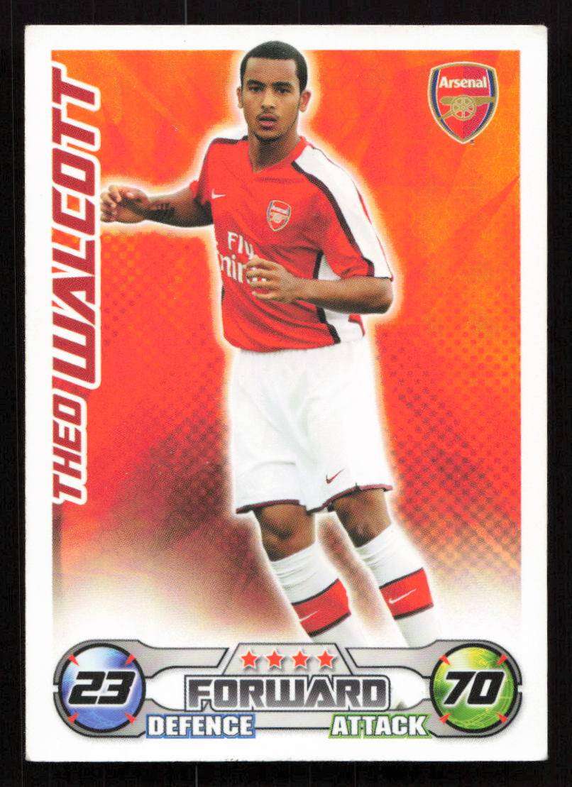 Topps Match Attax PL 2008/2009 Arsenal - Theo Walcott