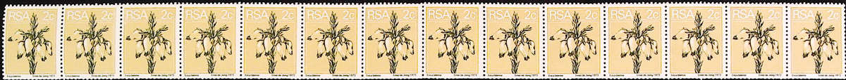 RSA 2nd Definitive issue 2c Coil stamps (14 stamps)