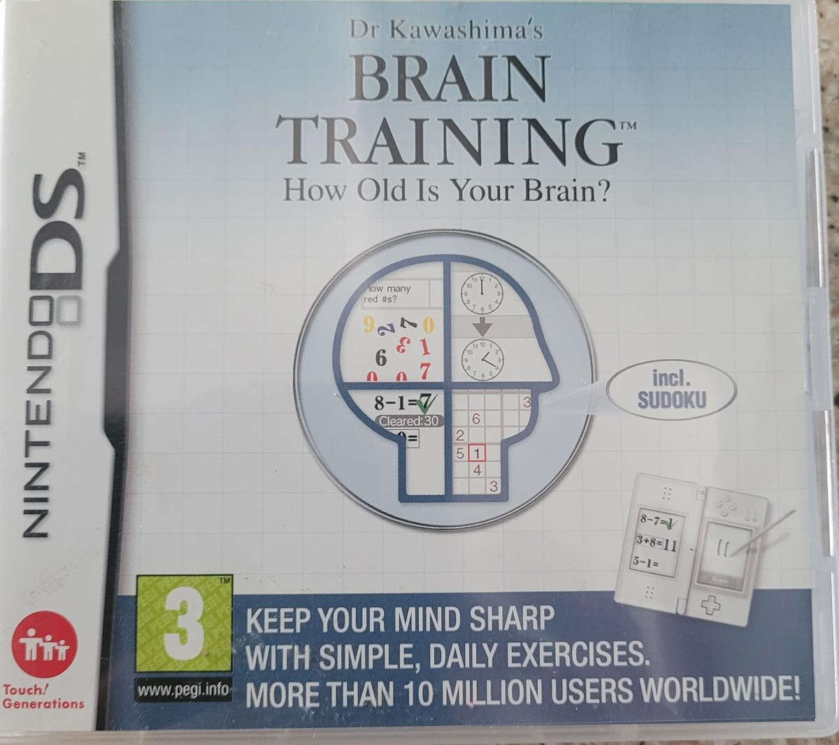 DR KAWASHIMA'S BRAIN TRAINING NINTENDO DS GAME