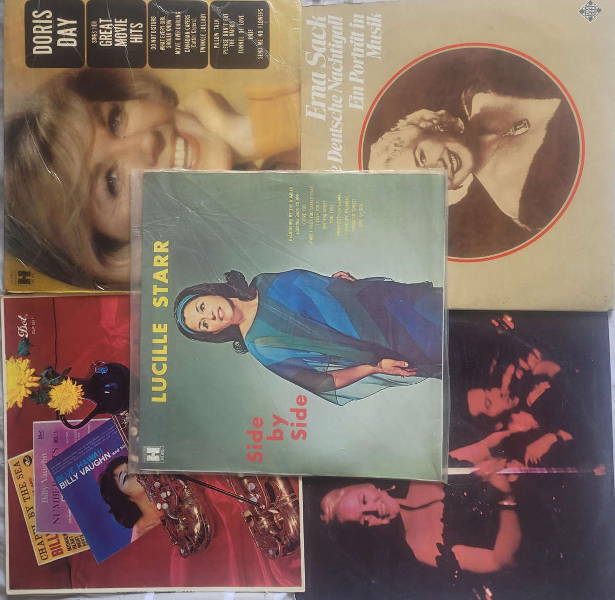 TEN AMAZING LP'S FROM SUPER STAR DAMES-SHIRLEY BASSEY, LUCILLE STARR, PEGGY LEE, AND MORE.