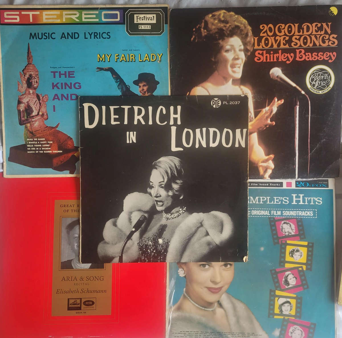 TEN AMAZING LP'S FROM SUPER STAR DAMES-SHIRLEY BASSEY, LUCILLE STARR, PEGGY LEE, AND MORE.