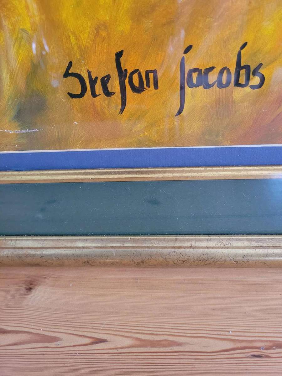 A BEACH OUTING-LARGE XPRESSIONIST PAINTING BY STEFAN JACOBS, THE NEW INTERNATIONAL ART ICON.