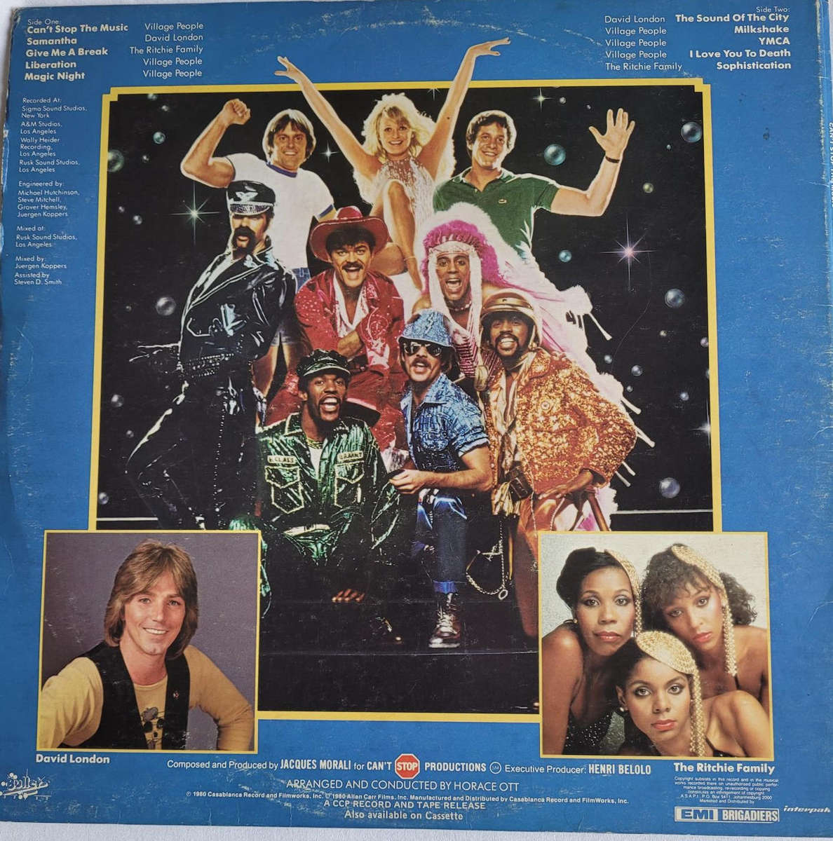 VILLAGE PEOPLE-CAN'T STOP THE MUSIC VINYL VERY GOOD