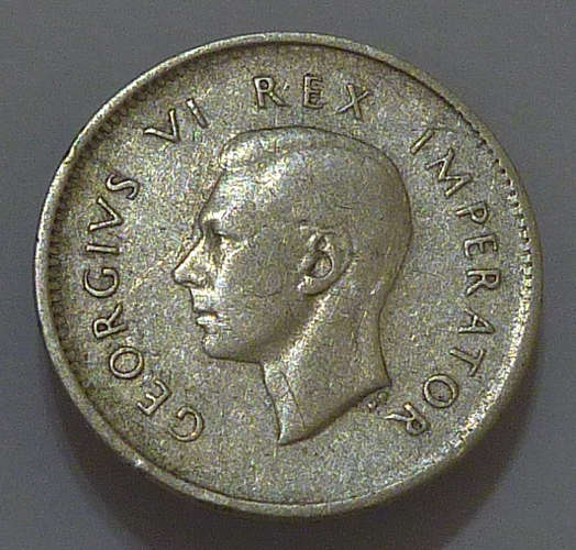 Union of South Africa ~ Silver Tickey {3d} 1940 (High-Grade)