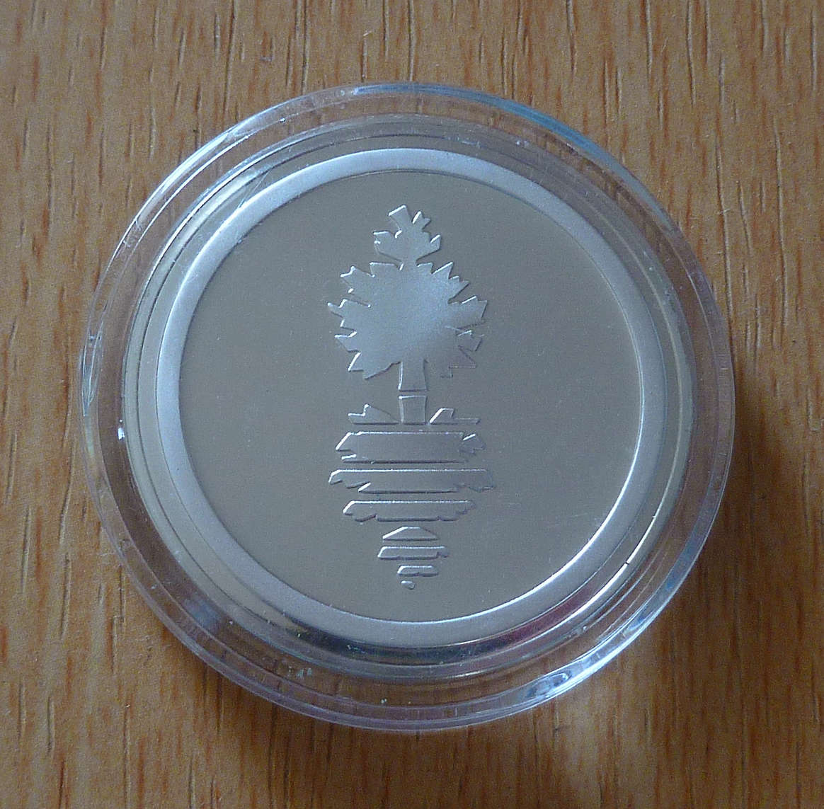 USA State of Maine Dirigo Medal with Plastic Case. 33.1 Grams of .925 Sterling Silver - Rare Find.