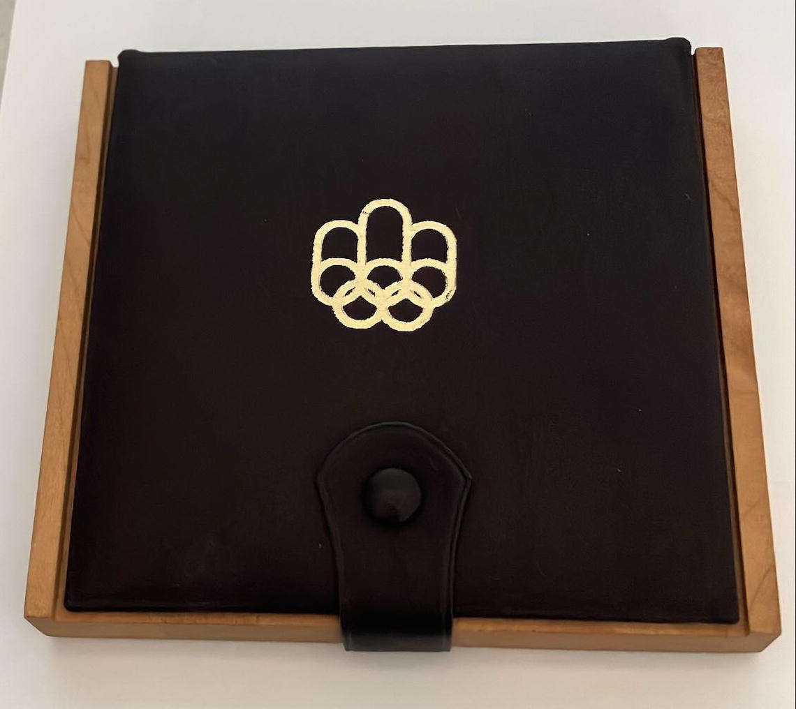 1973-1976 Canada 4-Coin Silver Montreal Olympics Proof Set Torch, Wreath, Zeus Temple & Head.