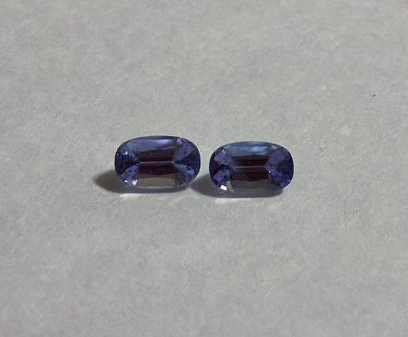 RARE! Blazing & Matched 0.60 ct. t.w. Oval Facet Tanzanite Gems for Earrings.