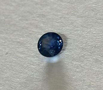 .23 ct. 3.5mm Round Cut Natural Blue Sapphire Gem - Sri Lanka