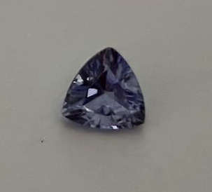 Loose Trillion Tanzanite .32 ct from Tanzania, Rich Purple Color