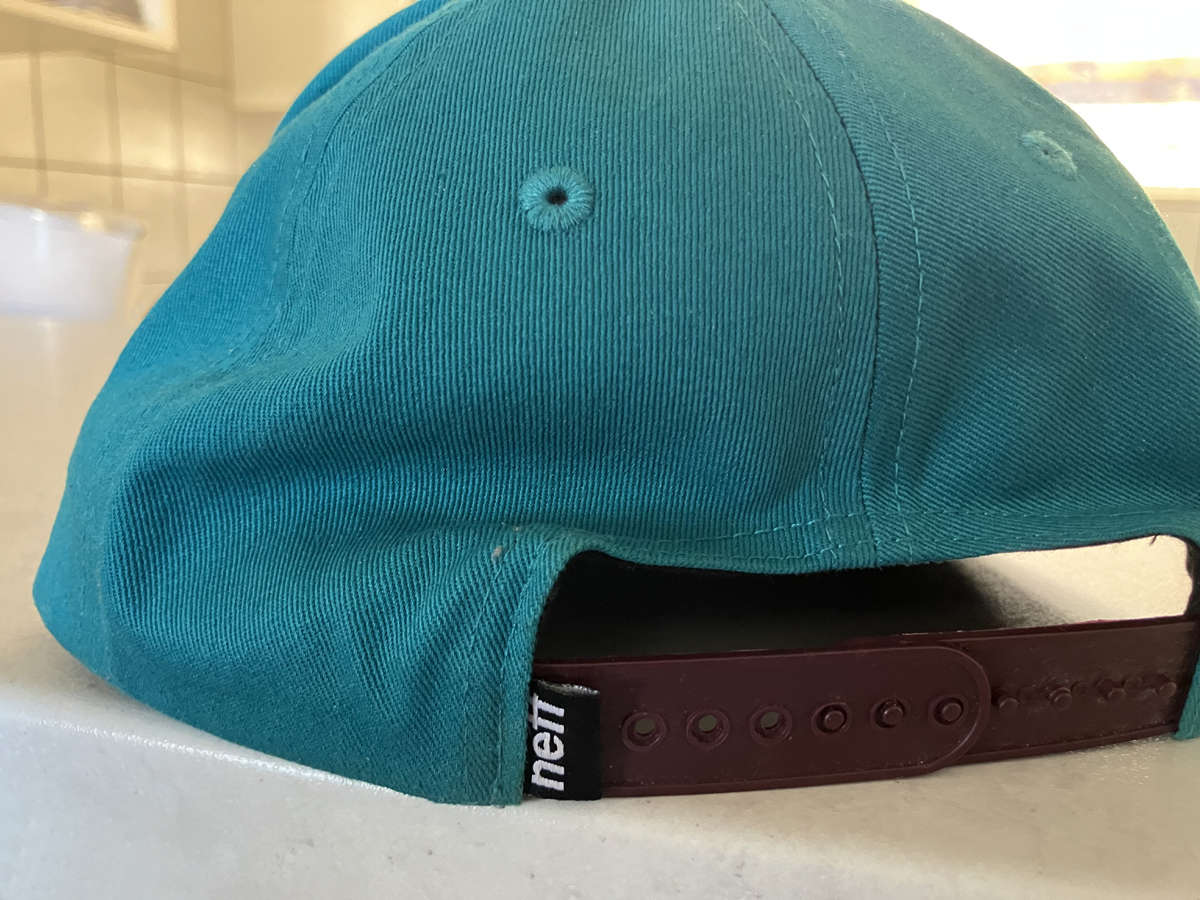 NEF SNAPBACK CLOSURE CAP, ONE SIZE FITS MOST, HIP-HOP, SURF, SKATE, IMPORTED U.S.A. NEW.