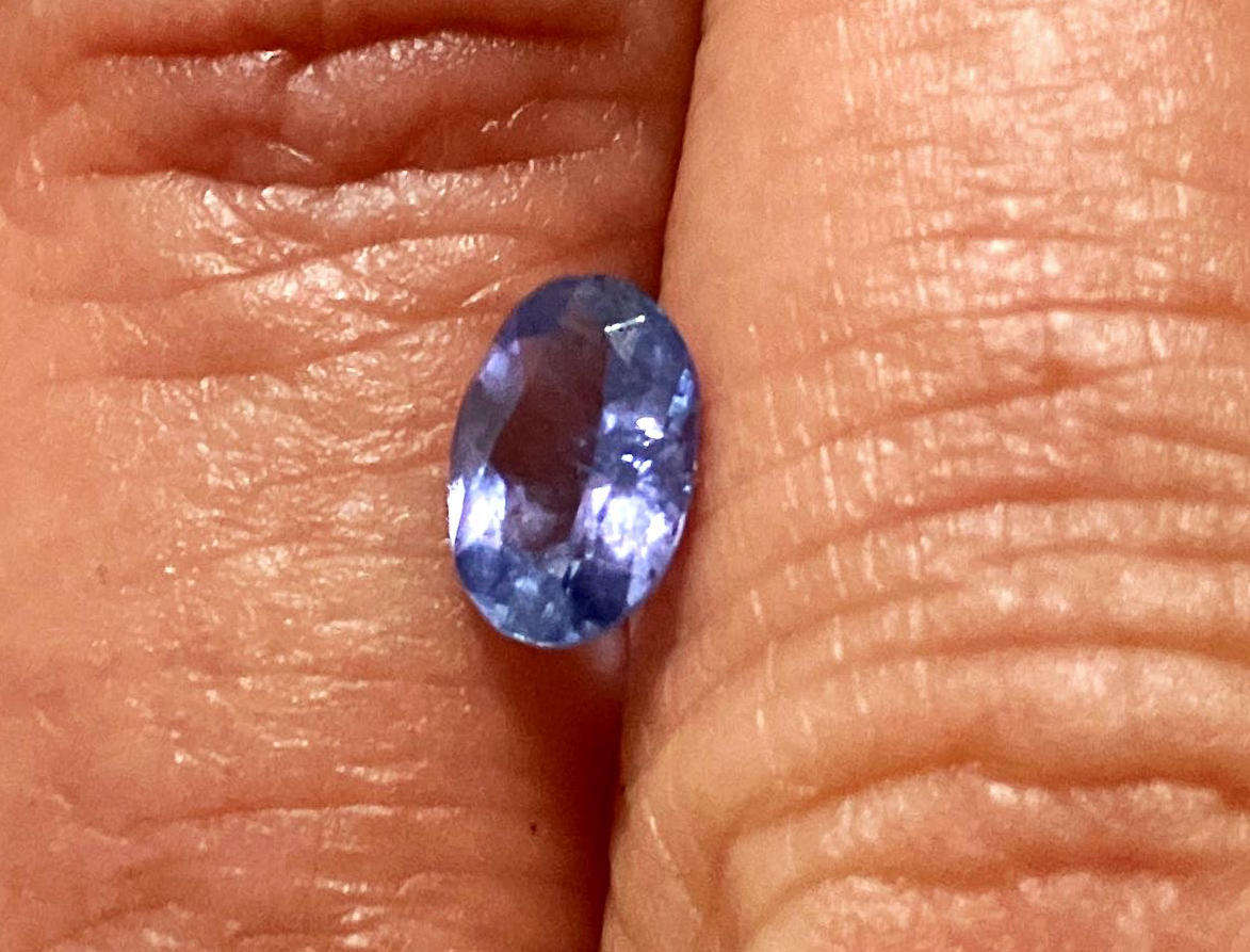 RARE! Loose Oval Cut Tanzanite in a Good Size at .77 ct. from Tanzania.