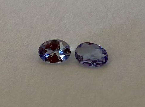RARE! Pair of Oval Cut Tanzanite Gems from Tanzania. 0.22 (TCW)