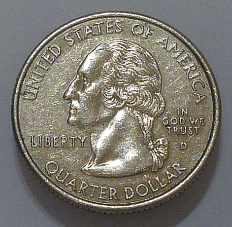 USA 25c Quarter Dollar 2002-D `Tennessee`