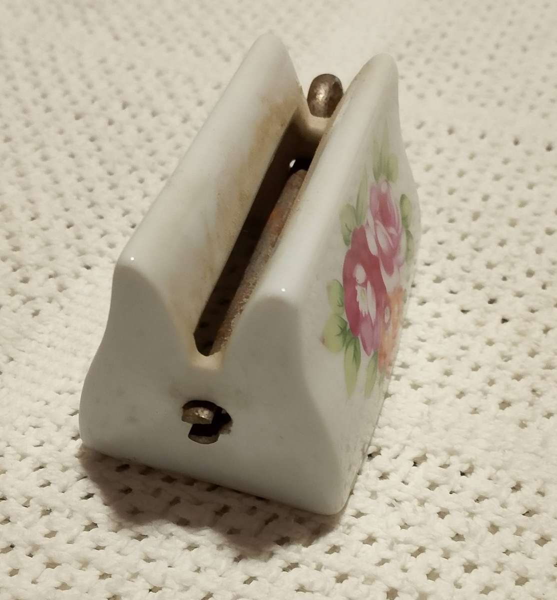 Cute Vintage Ceramic Toothpaste Tube Wringer Roller
