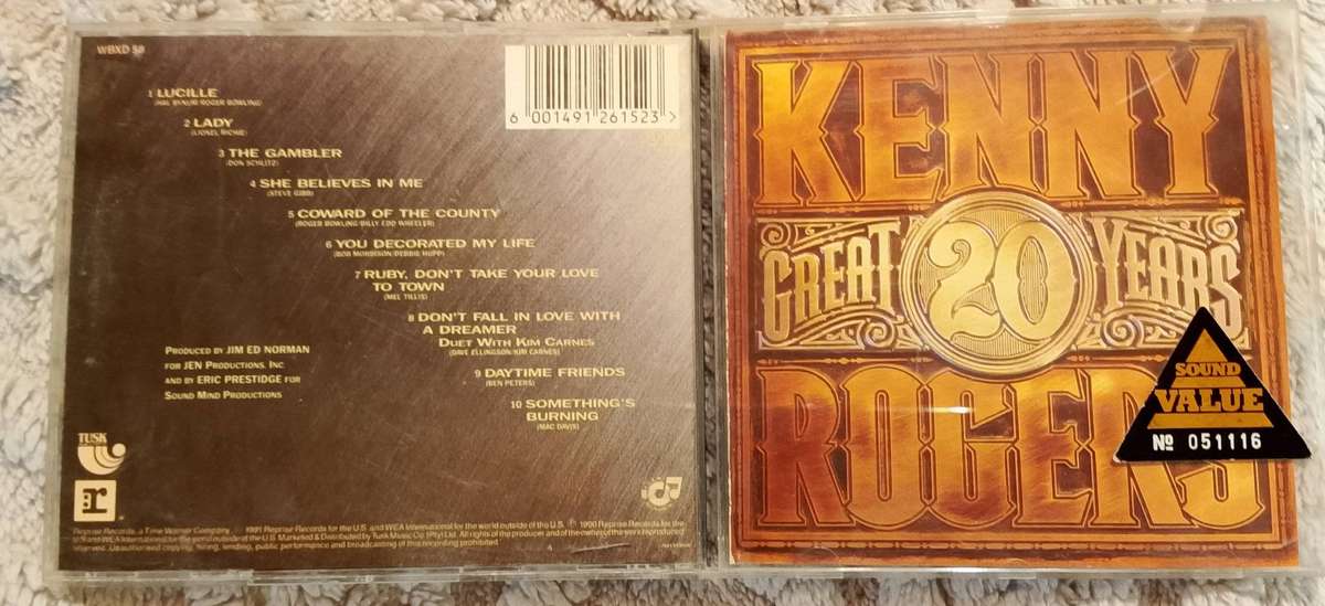 Kenny Rogers Great 20 Years CD
