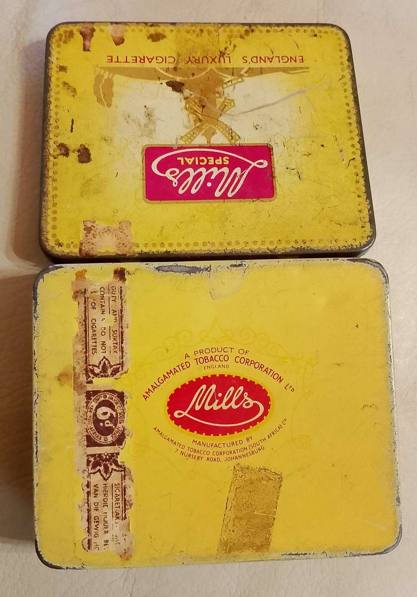 Vintage Mills Special Sigarette Tin Container
